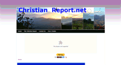 Desktop Screenshot of christianreport.net